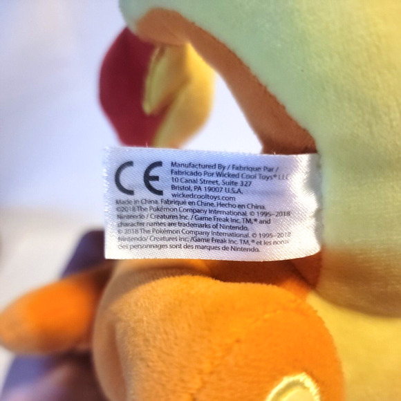 Pokémon CHARMANDER Plush 8.5" Standing - Spot on Tail - Picture 9 of 11